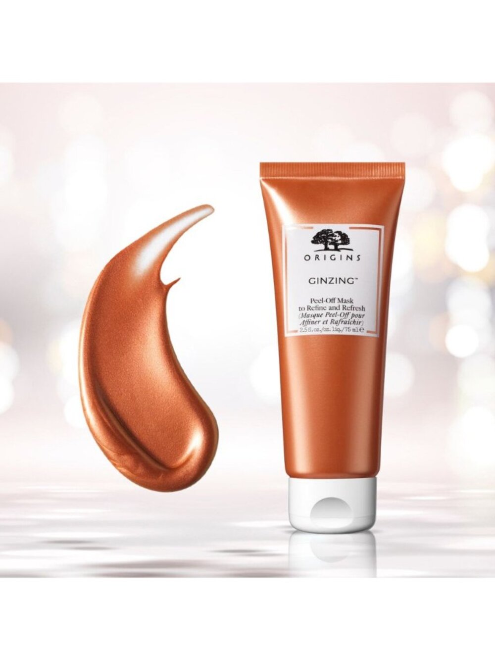 Origins GinZing Peel-Off Mask to Refine and Refresh for Women, 2.5 Oz / 75 ml
